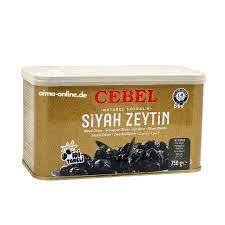 Cebel Siyah Zeytin iri Taneli Zeytin 750g.