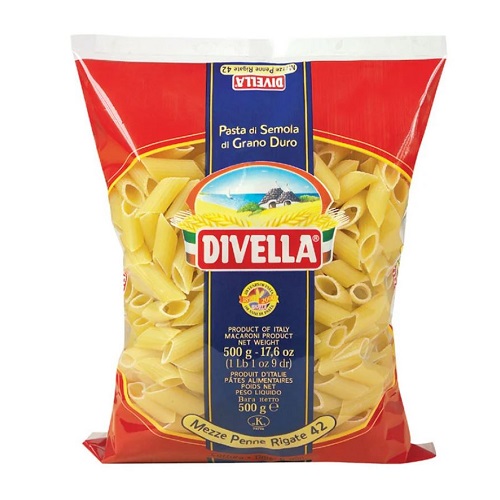 DIVELLA 42 Mezze Penne Rigate 500g.