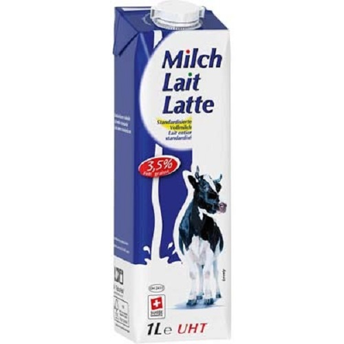 Milch Lait Latte Vollmilch 3,5% Fett 1 L