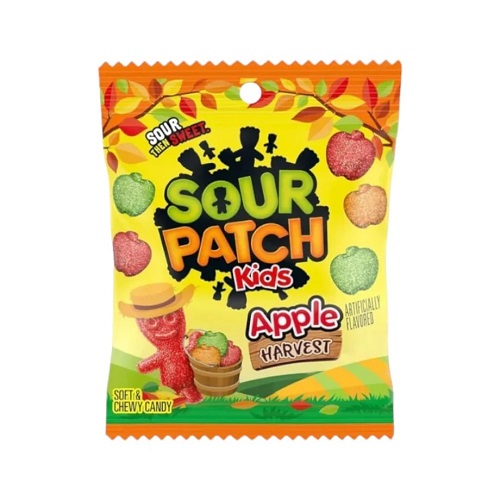 Sour Patch Kids Apple Soft & Chewy Candy 101g.