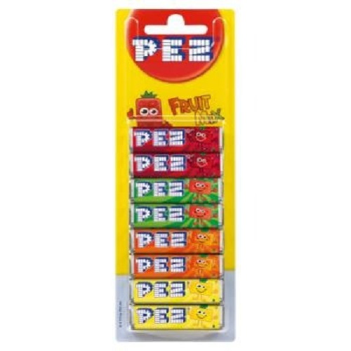 PEZ Fruit Flavours 8-er Pack. 68g.