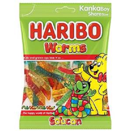 HARIBO Worms 100g. HALAL