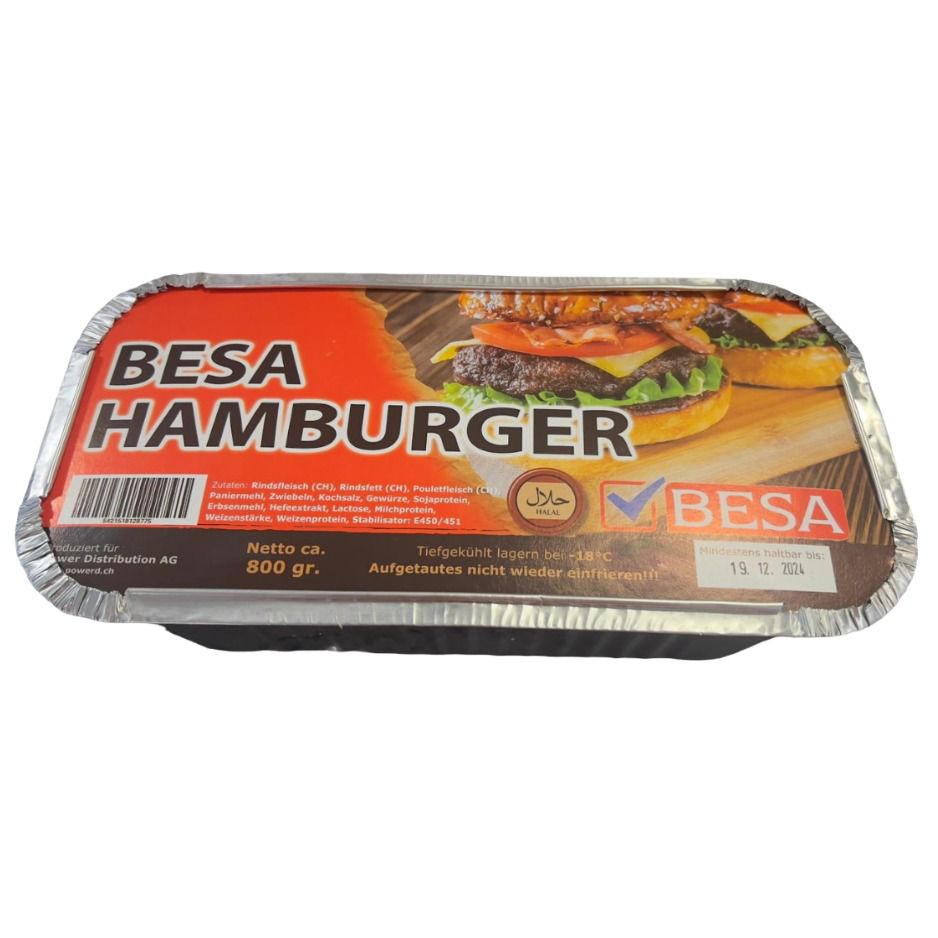 BESA Hamburger 800g. HALAL