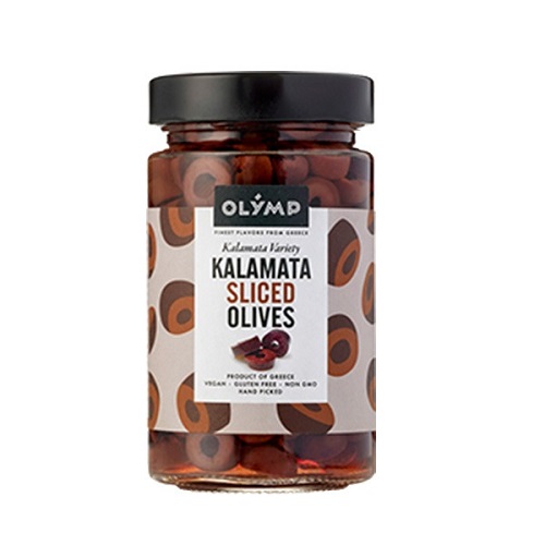 Olymp Kalamata geschnittene Oliven 700g.