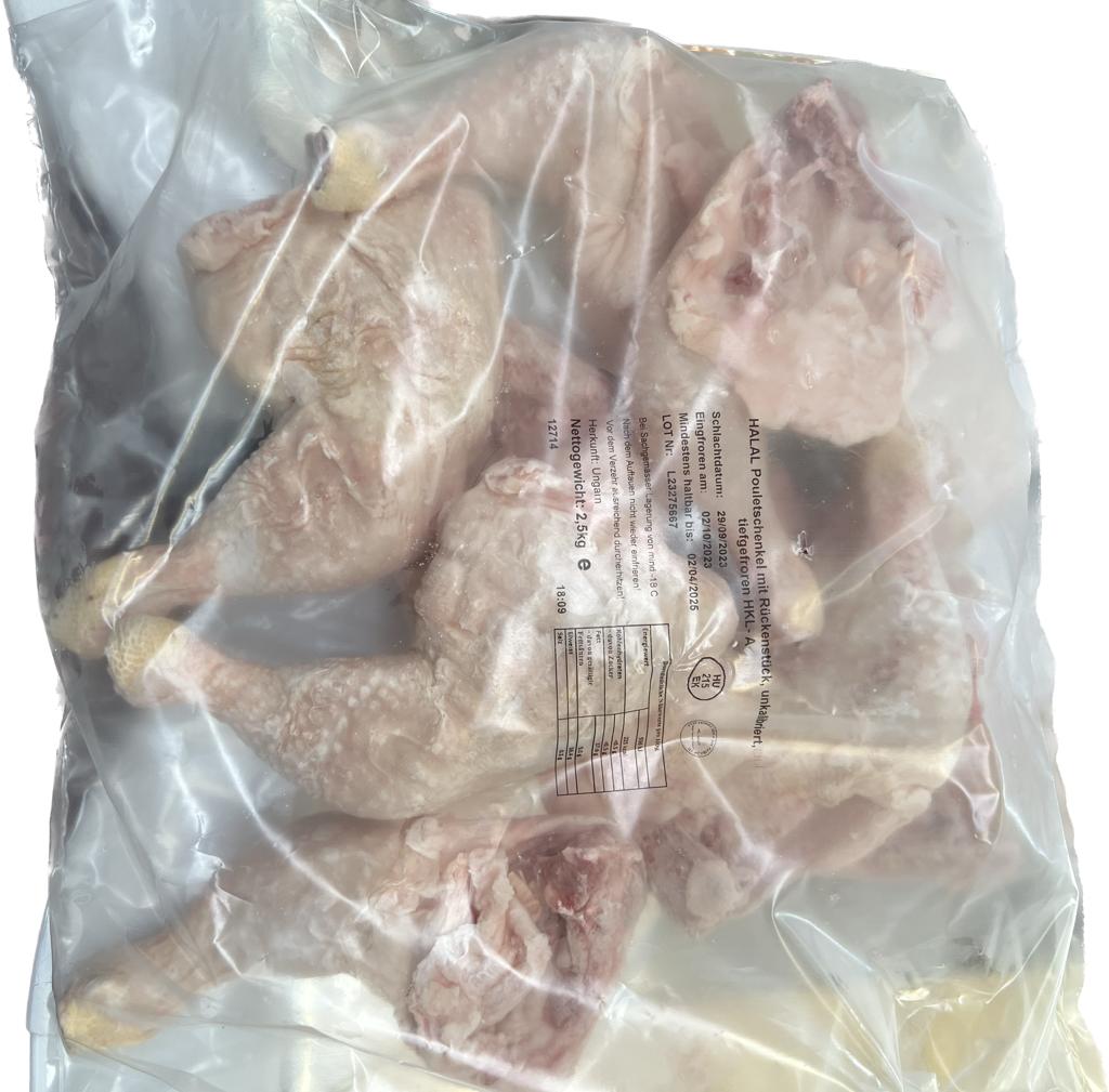 AKTION Pouletschenkel 2.5 Kg. Halal