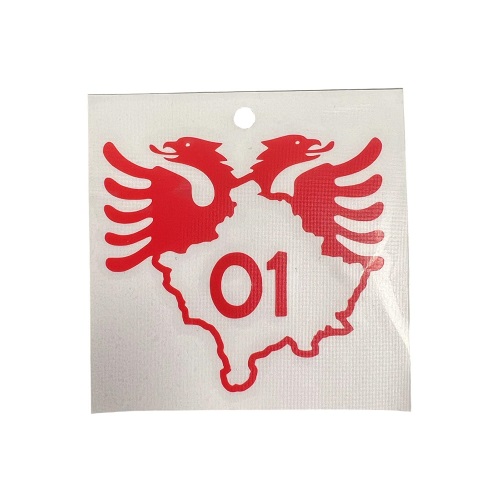 01 Shqiponja ROT Sticker für Auto