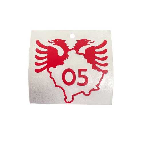 05 Shqiponja ROT Sticker Für Auto