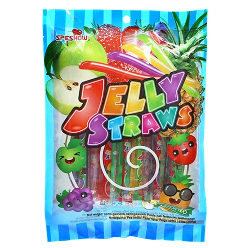 Jelly Straws Squeete it Assorted 300g.