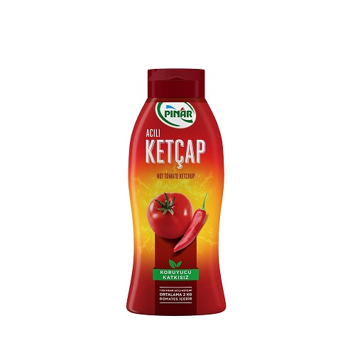 PINAR Acili Ketcap, Hot Tomato Ketchup 600g.