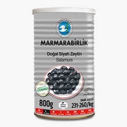 Marmarabirlik L 231-260 Siyah zeytin 800g.