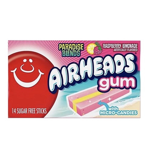 AIRHEADS gum Raspberry Lemonade 14 Sugar Free