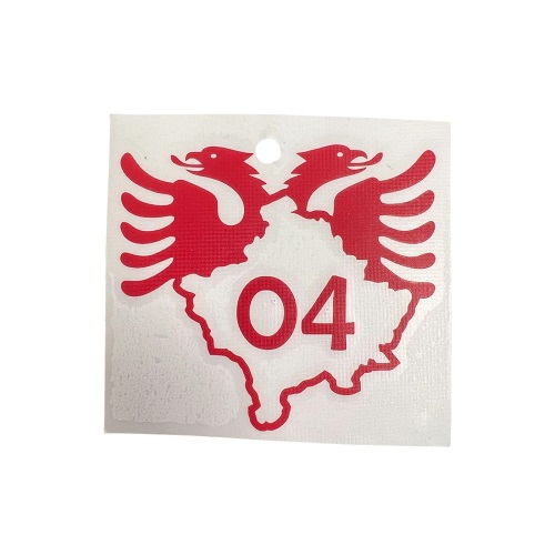 04 Shqiponja ROT Sticker Für Auto